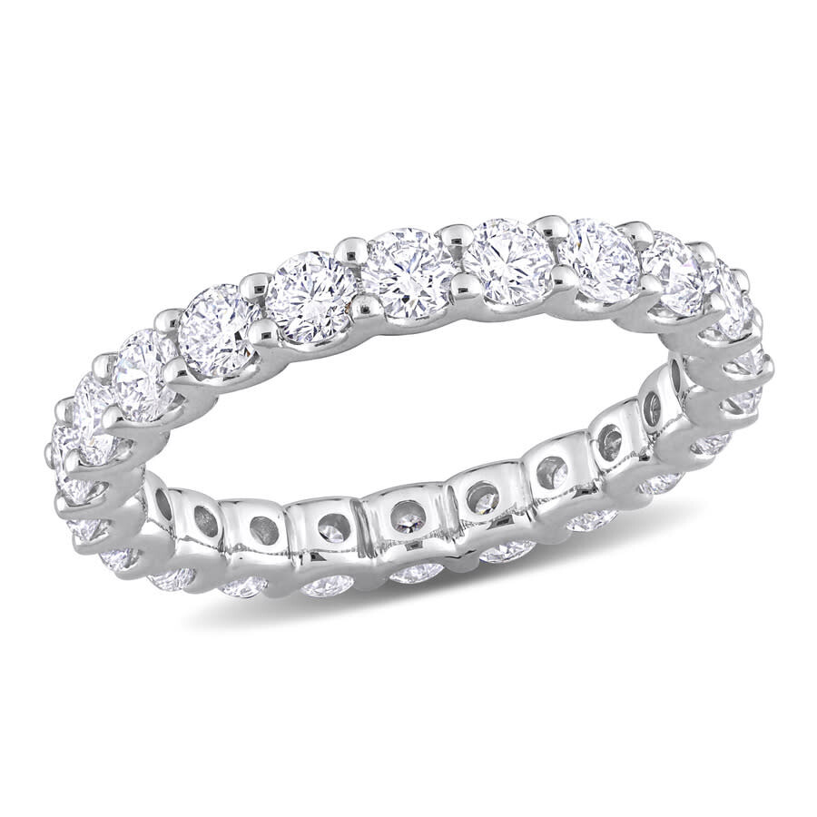 Shop Created Forever 2 1/5 Ct Tgw Lab Created Diamond Eternity Band In 14k White Gold