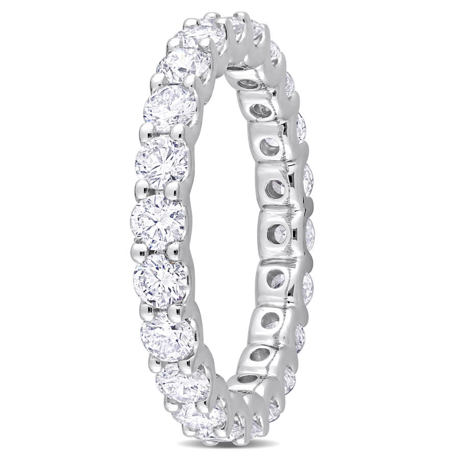 Shop Created Forever 2 1/5 Ct Tgw Lab Created Diamond Eternity Band In 14k White Gold