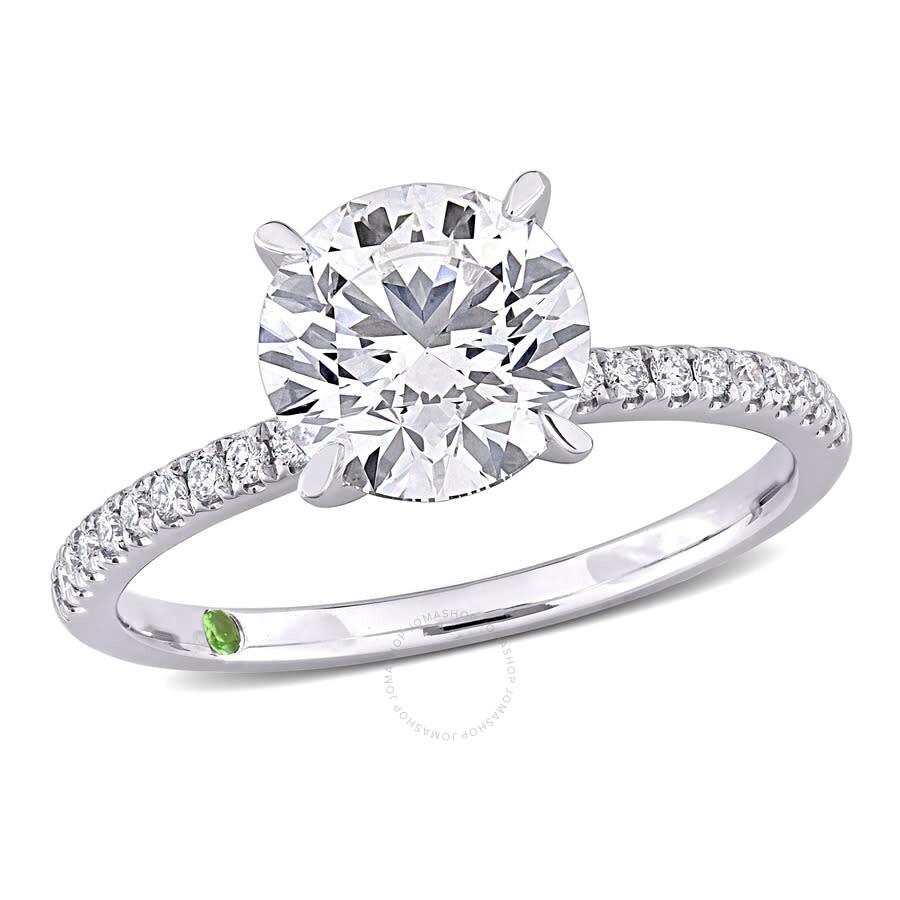Created Forever 2 1/6ct Tw Lab-grown Diamond Solitaire Engagement Ring In 14k White Gold In White