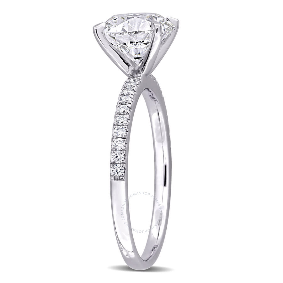 Created Forever 2 1/6ct Tw Lab-grown Diamond Solitaire Engagement Ring In 14k White Gold In White