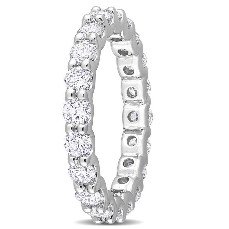 Created Forever 2 Ct Tgw Lab Created Diamond Eternity Band In 14k White Gold In White