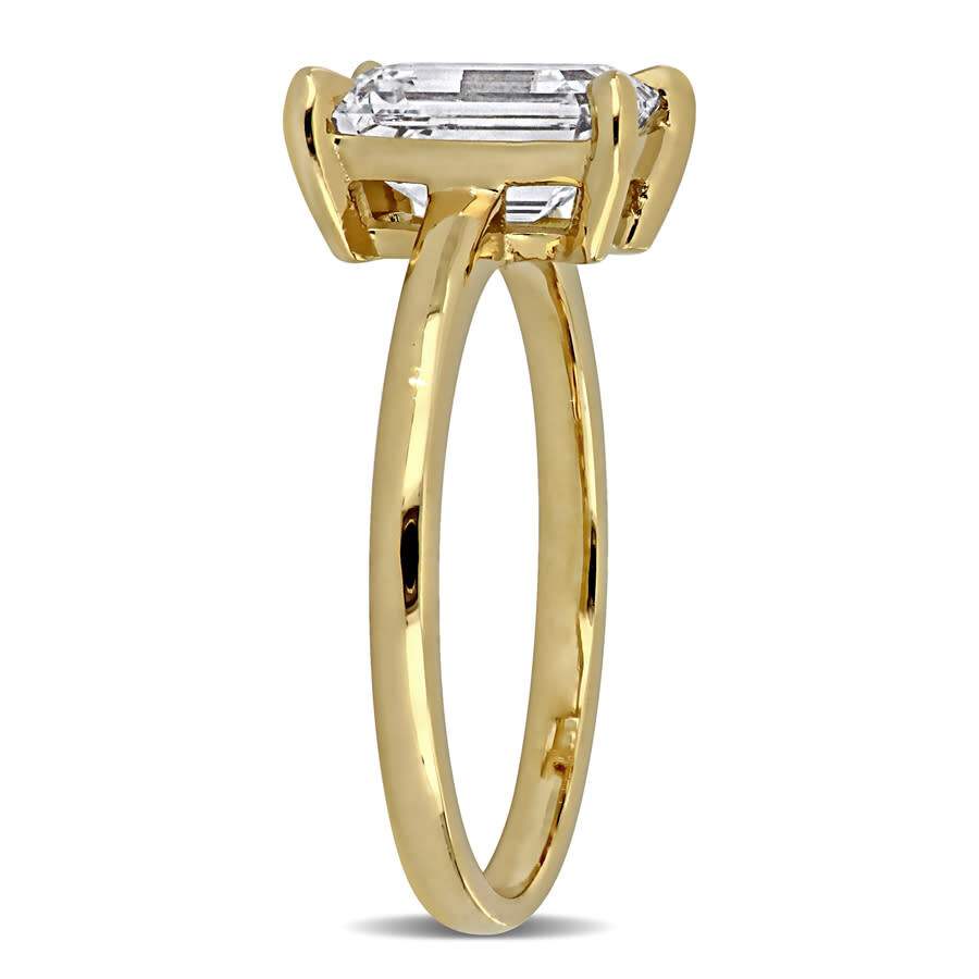 Created Forever 2ct Tw Emerald-cut Lab Grown Diamond Solitaire Engagement Ring In 14k Yellow Gold In Gold
