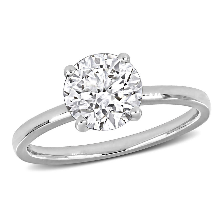 Created Forever 2ct Tw Lab Grown Diamond Solitaire Engagement Ring In 14k White Gold In White
