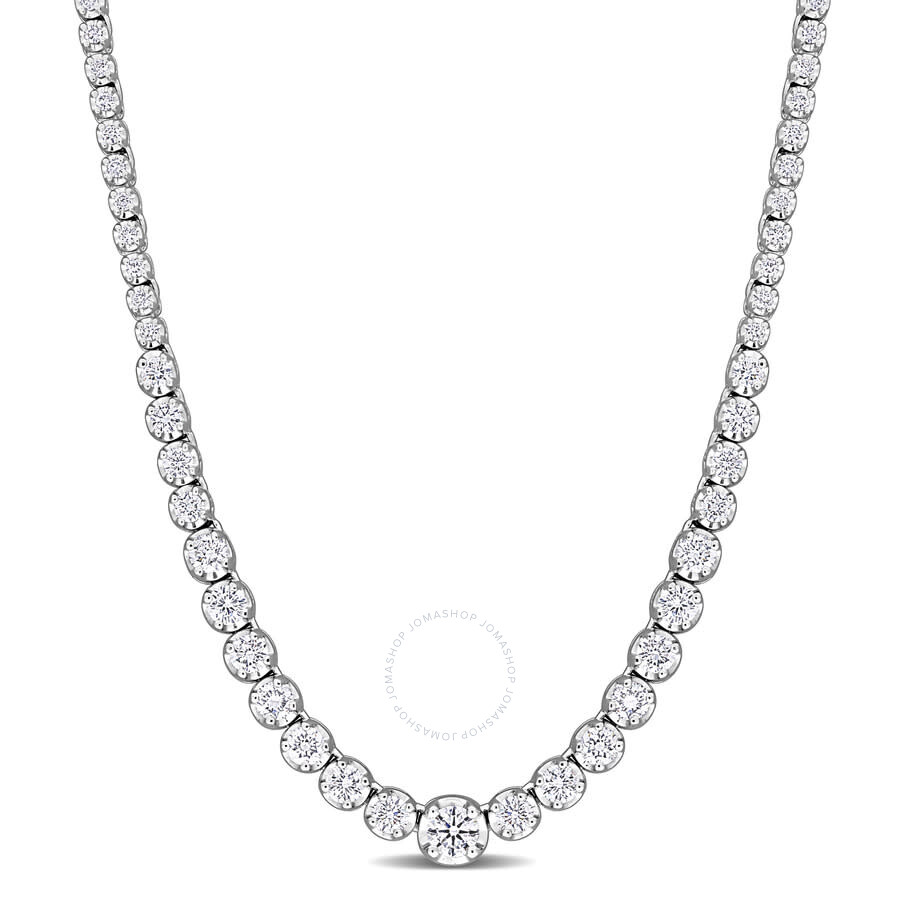 Created Forever 2ct Tw Lab-grown Diamond Necklace 14k White Gold-33.5 In In White