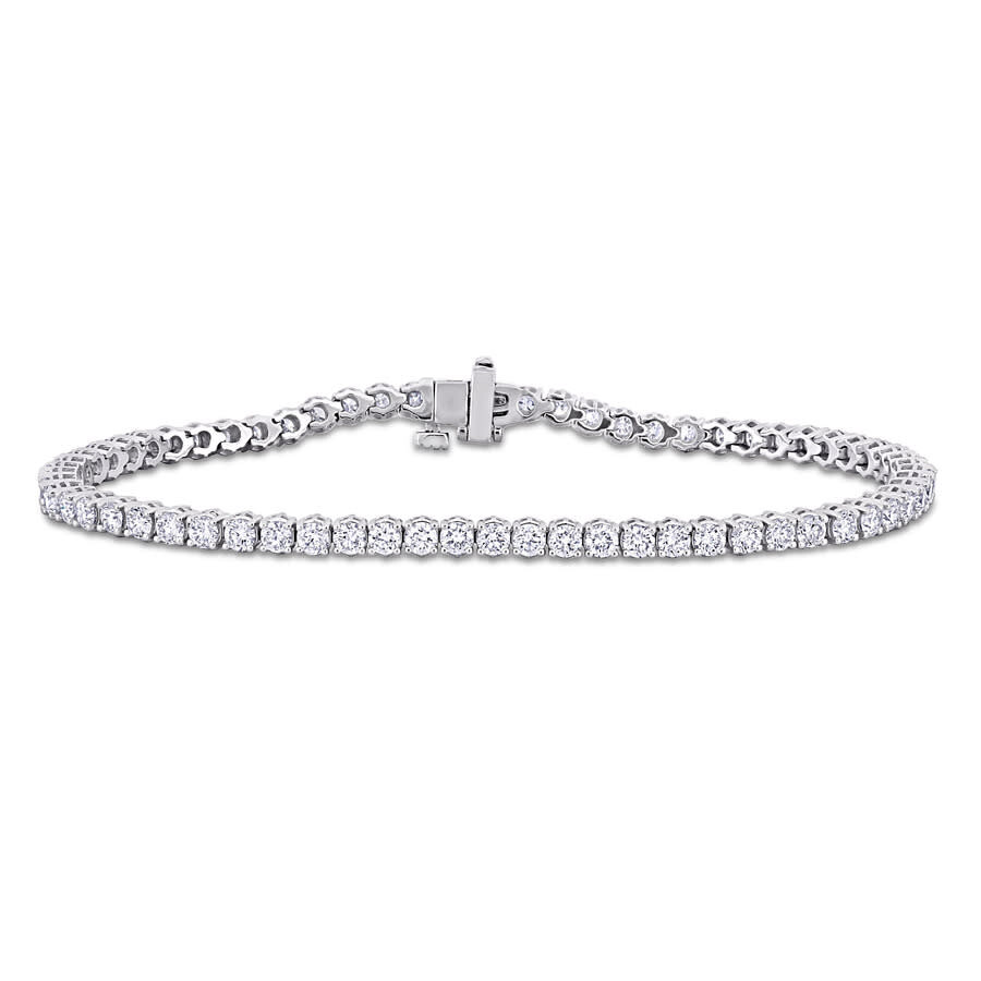 Created Forever 3 3/4ct Tw Lab-grown Diamond Tennis Bracelet In 14k White Gold - 7 In In White