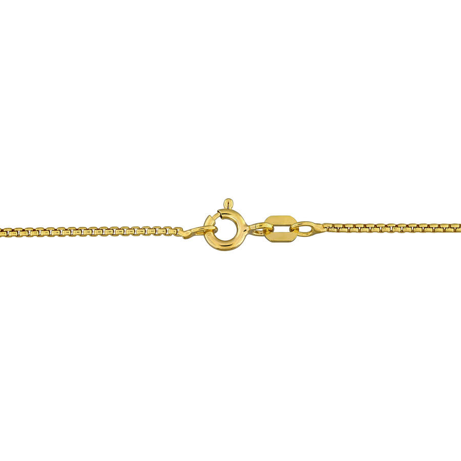 Created Forever 3/5ct Tw Lab Grown Diamond Flower Pendant With Chain In Yellow Plated Sterling Silve In Gold