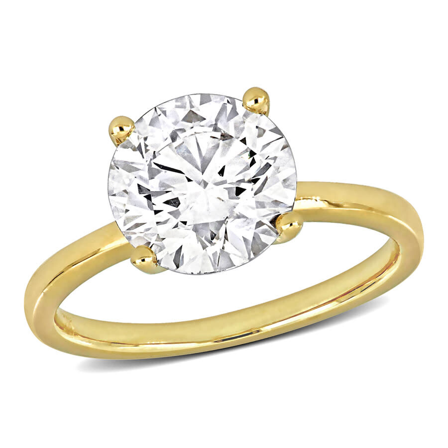 Created Forever 3ct Tw Lab Grown Diamond Solitaire Engagement Ring In 14k Yellow Gold In Yellow