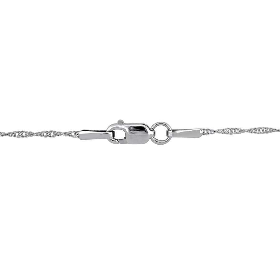 Created Forever 3ct Tw Lab-grown Diamond Solitaire Pendant With Chain In 14k White Gold - 17 In