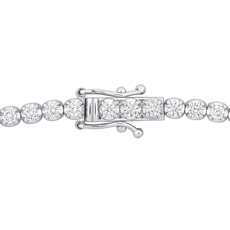 Created Forever 7ct Tdw Lab-grown Diamond Tennis Necklace 14k White Gold-16 In In White