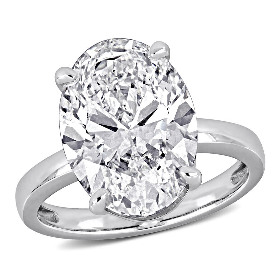 Created Forever 7ct Tw Oval Cut Lab-grown Diamond Solitaire Engagement Ring In 14k White Gold (igi C In White