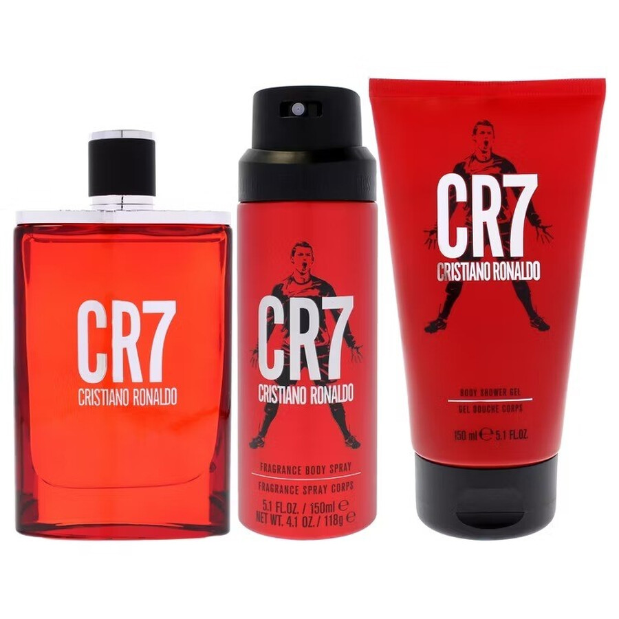 Cristiano Ronaldo Men's CR7 3pcs EDT Gift Set Fragrances