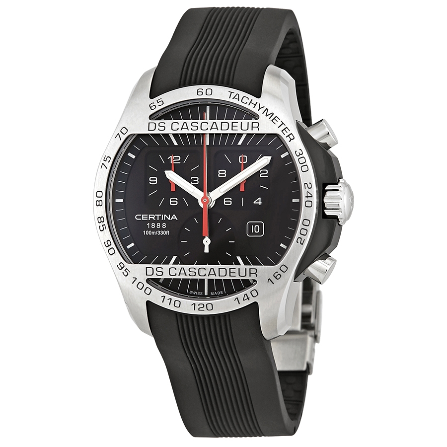 Certina DS Cascadeur Chronograph Black Dial Men's Watch C003.617.27.050.00