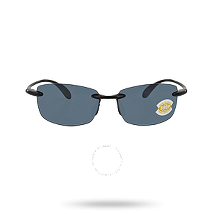 Costa Del Mar Ballast Grey 580P Polarized Sunglasses BA 11 OGP Costa