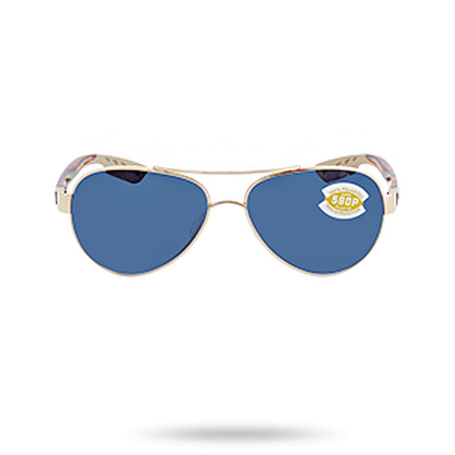 Costa Del Mar Loreto Grey Polarized Polycarbonate Ladies Sunglasses Lr 64 Ogp 56 In Gold / Gray / Grey / Rose / Rose Gold / Tortoise