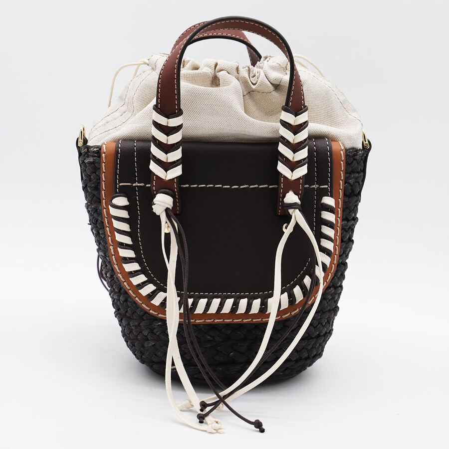 Cuba Lab Black Leather Habanera Satchels Bag In Brown