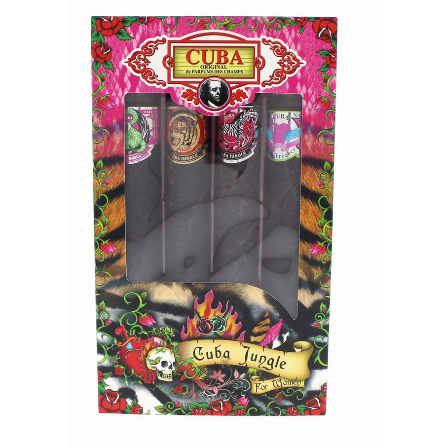 Cuba Original by Cuba, 4 Piece Gift Set for Women (Jungle)