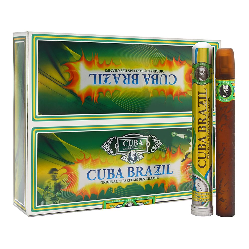 Cuba Men's  Brazil Gift Set Fragrances 5425017737148 In Transparent