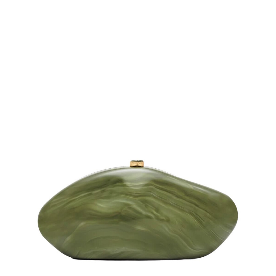 Cult Gaia The Caldera Clutch Bag In Green