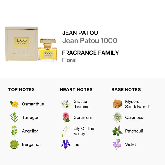 Jean Patou 1000 / Jean Patou EDT Spray 1.0 oz (30 ml) (w