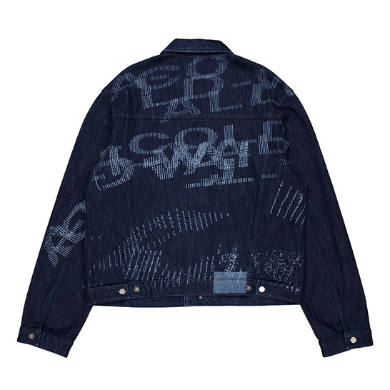 acoldwall デニムジャケット A-COLD-WALL* vintage-wash logo-print Denim Jacket | Blue