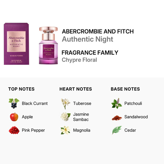 Abercrombie And Fitch Abercrombie & Fitch Ladies Authentic Night
