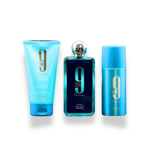 Afnan Men's 9 Am Dive 3pcs EDP Gift Set Fragrances 6290171074243