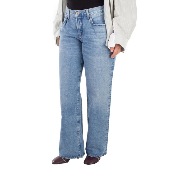 Agolde Ladies Blue Fusion Denim Jeans, Waist Size 26