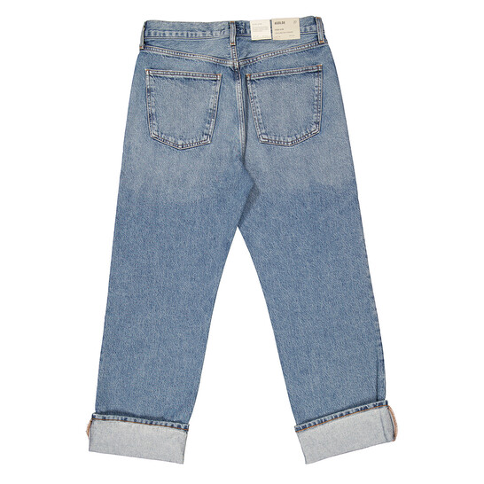 デニム・ジーパン AGOLDE Women Denim Pants A9157C1206INVENTION Blue Agolde Ladies Fran Invention Low Slung Straight Jeans, Waist