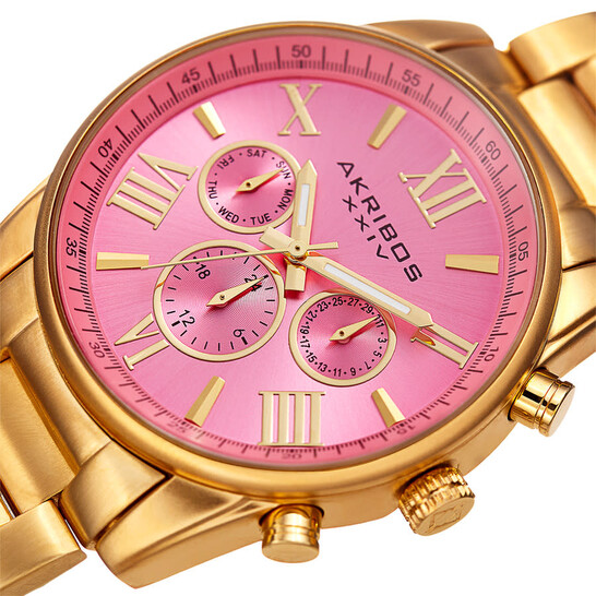 Akribos XXIV Ador Quartz Pink Dial Ladies Watch P50148  display picture 2