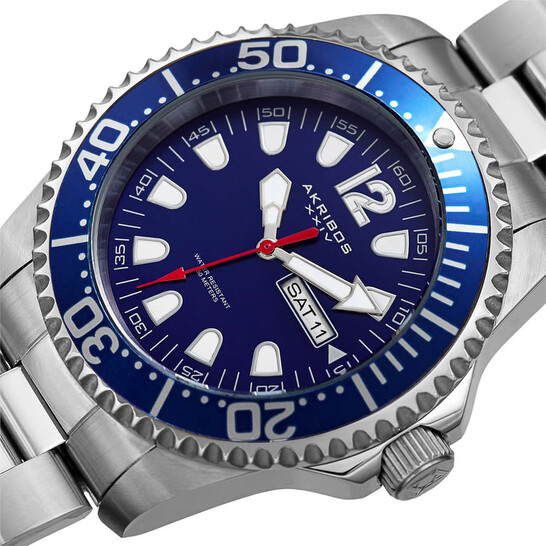 Akribos Xxiv Extremis Quartz Blue Dial Men's Watch P50170