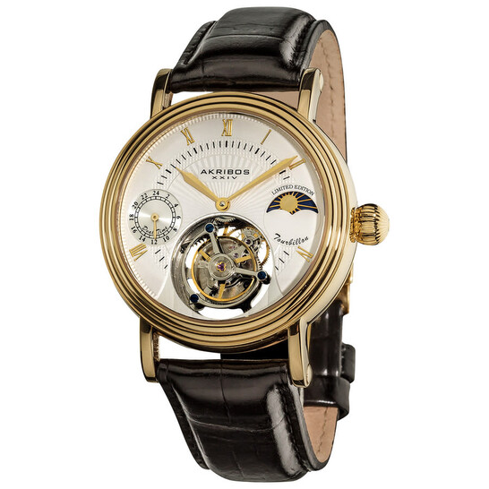 Akribos XXIV Men's Dress Automatic White Dial Men's Watch P50113