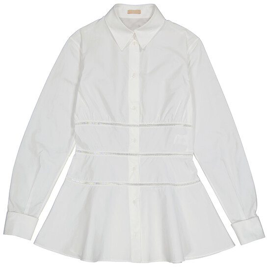 Sale! ❁ハンドメイド❁ White Linenアップリケ巾着3 AMBIDEX Store ○ORGANIC コットン/リネン シャツドレス(F IVORY
