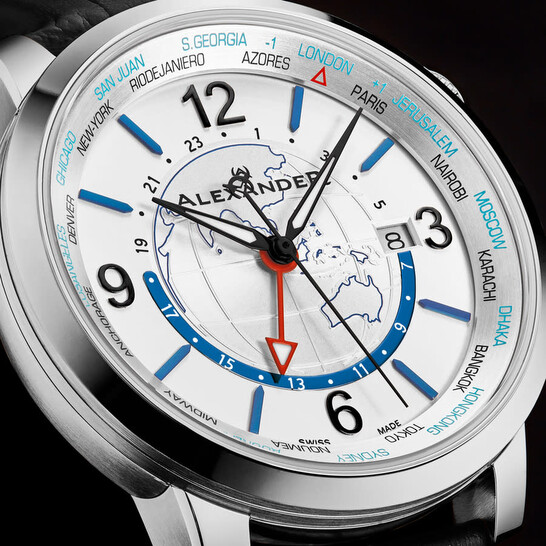 Alexander Alexander Quartz Silver Dial Men's Watch A171A-01