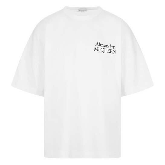 Alexander Mcqueen Exploded Logo T-shirt, Size Medium 759390 QTABR