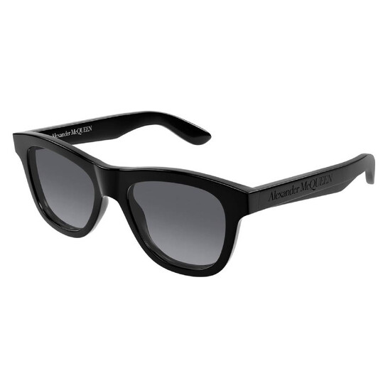 Alexander Mcqueen Grey Gradient Square Men's Sunglasses