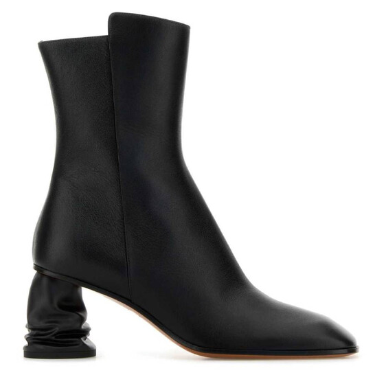 Bottes Alexander McQueen Femme - Taille US 6 (environ 36-37 FR), Noires En Cuir, Style Combat Avec Boucle, Occasion