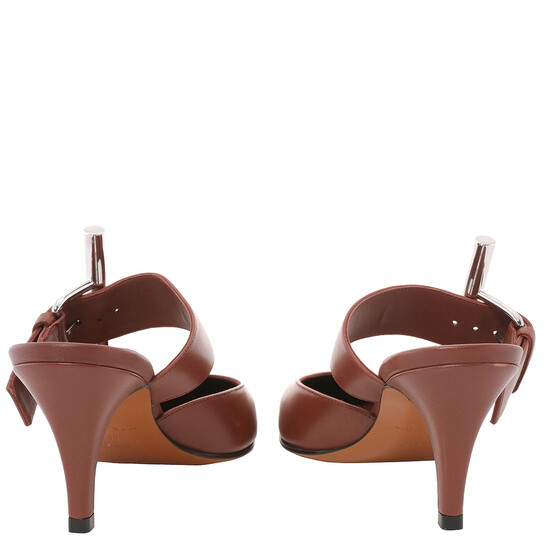 Alexander Mcqueen Ladies Rouge Fonce 70mm Francisco Leather