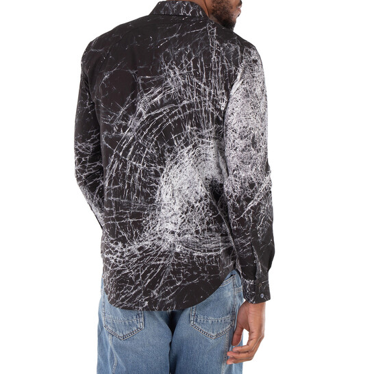 【定価14万相当】ALEXANDER MCQUEEN 長袖シャツ アートプリント 定価14万相当】ALEXANDER MCQUEEN 長袖シャツ アートプリント