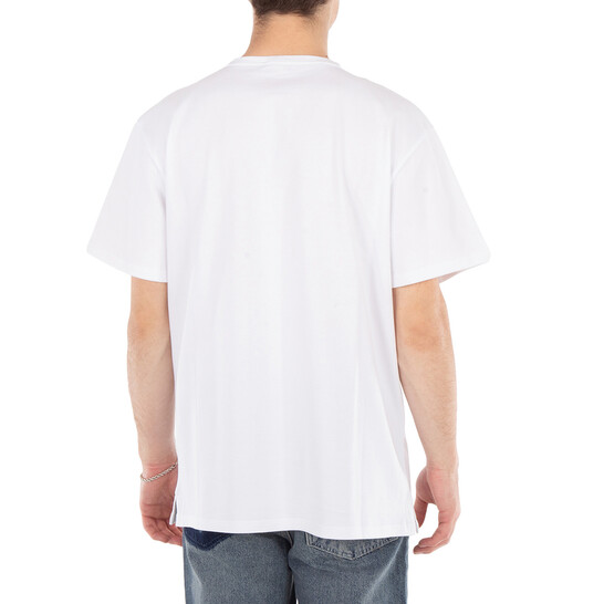 Alexander Mcqueen Men's Optical White Large Logo T-Shirt