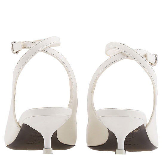 Sandales Femme En Cuir Blanc LOYIQ - Bride à La Cheville Réglable Avec Boucle - Neuves Avec Emballage