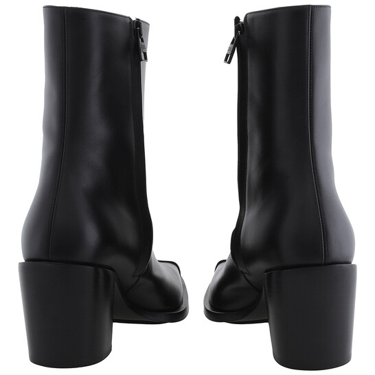 Alexander Mcqueen Punk Leather Ankle Boots, Brand Size 35 ( US