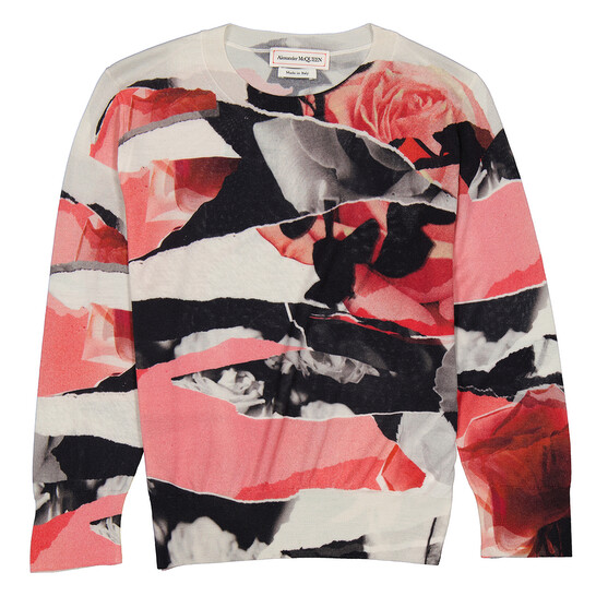 MCQUEEN 売れ筋商品|||マックイーン ニット&セーター アウター レディース Sweaters Pink $1640 Alexander McQueen Women's Pink Ruffle Ribbed Cardigan