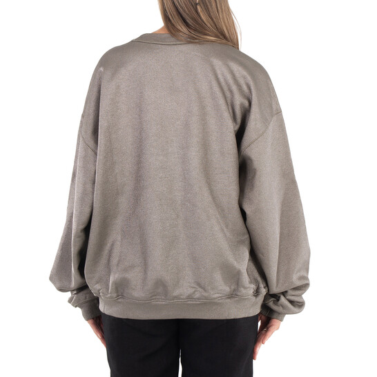 うーくん Grey Half-Zip Sweatshirt in WASHED ASPHALT | alexanderwang®