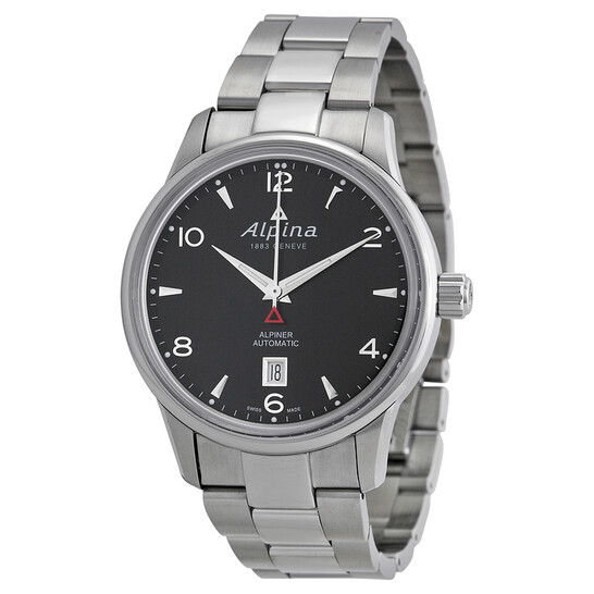 Alpina Alpiner Automatic Black Dial Stainless Steel Men's Watch AL-525B4E6B - 546x546