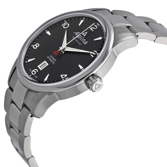 Alpina Alpiner Automatic Black Dial Stainless Steel Men's Watch AL-525B4E6B - 546x546 Image #2