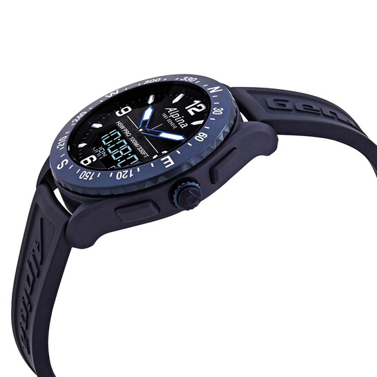 Alpina Alpiner X Quartz Black Dial Men's Smart Watch AL