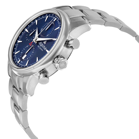 Alpina Chronograph Sunray Navy Dial Stainless Steel Men's Watch AL-750N4E6B - 546x546 Image #2