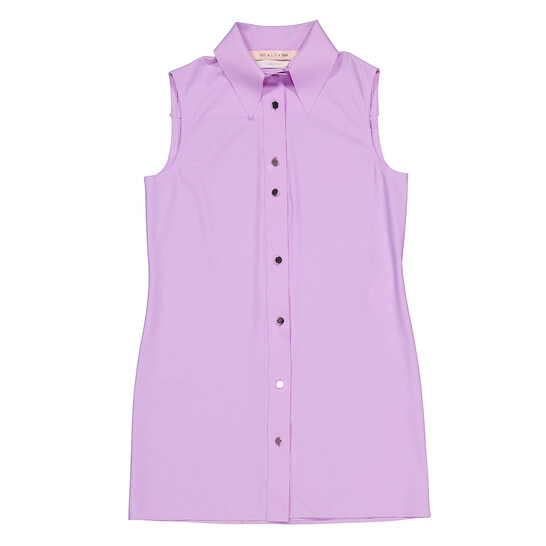 chinese dress ladies Take Your Pick Ivory Cotton Denim Sleeveless Mini Shirt Dress