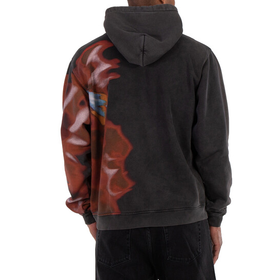 Ambush Men's Black Graphic-Print Cotton Hoodie, Size X-Small