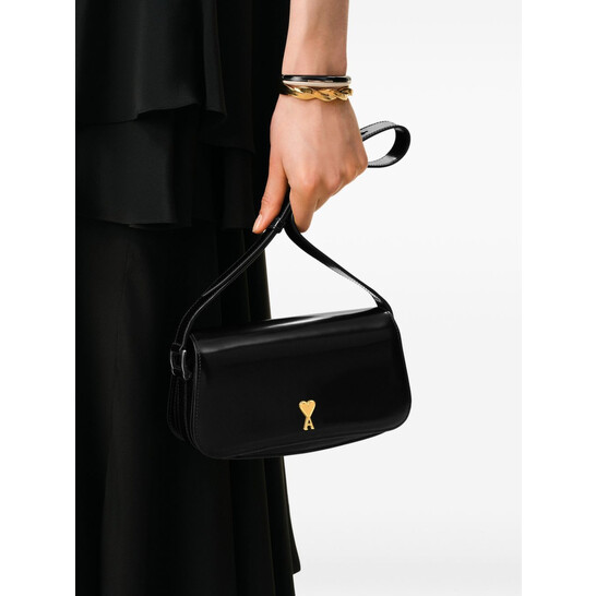 AMI PARIS Grain leather AmiAlexandre Mattiussi With logo Shoulder Bag black main image 1